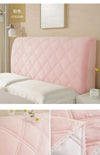 Tête de lit housse matelassée velvet Rose