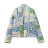 Veste matelassée patchwork fleurie