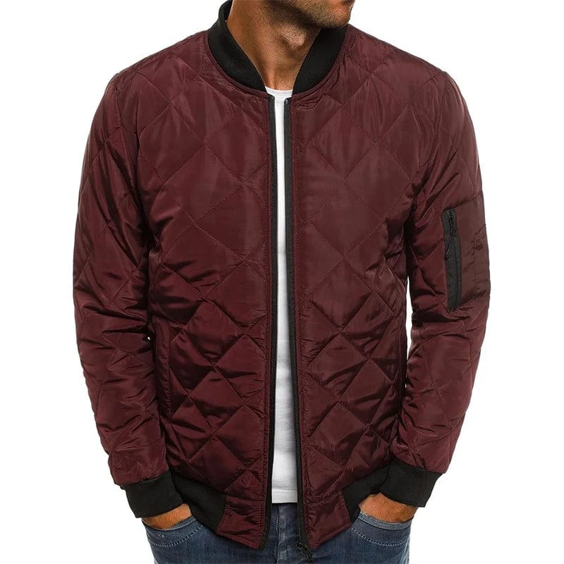 Blouson matelassé homme Bordeau