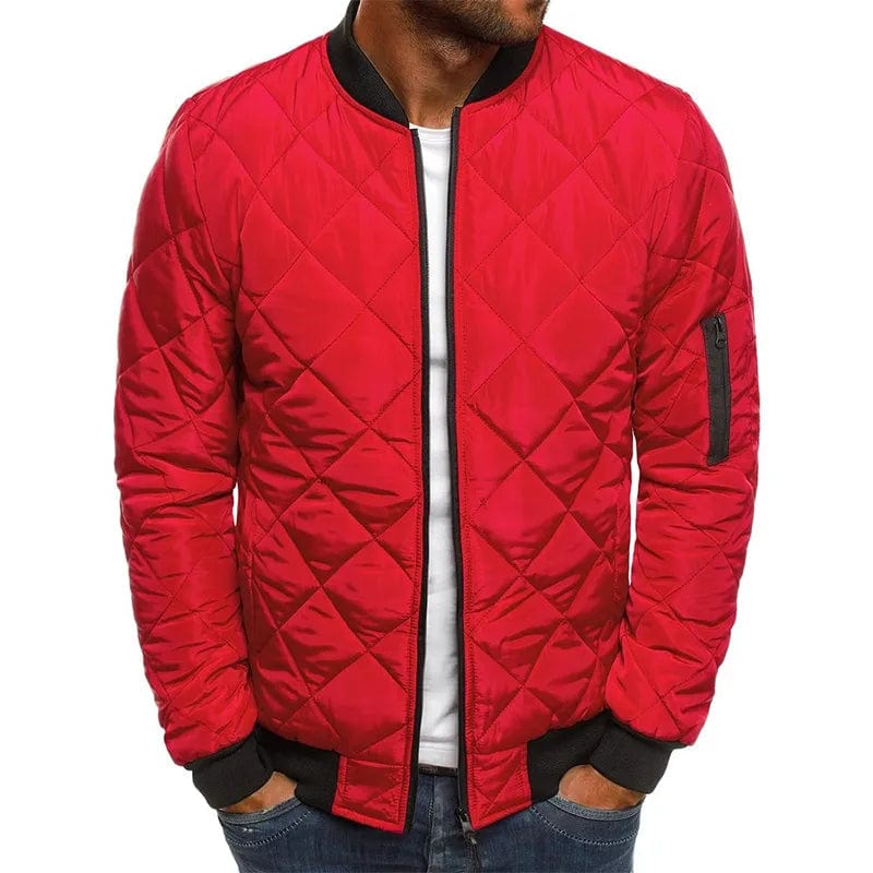 Blouson matelassé Rouge